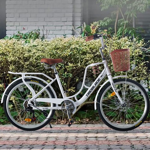 White adult bike - bike, 24/26