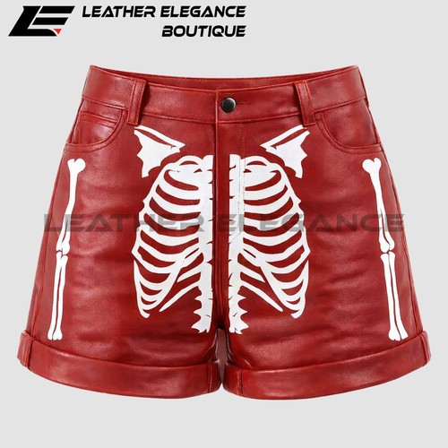 Men red faux leather - faux,