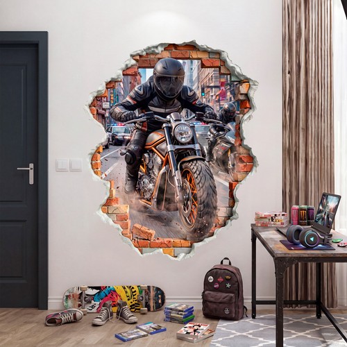 Motorcycle wall decal - wall,